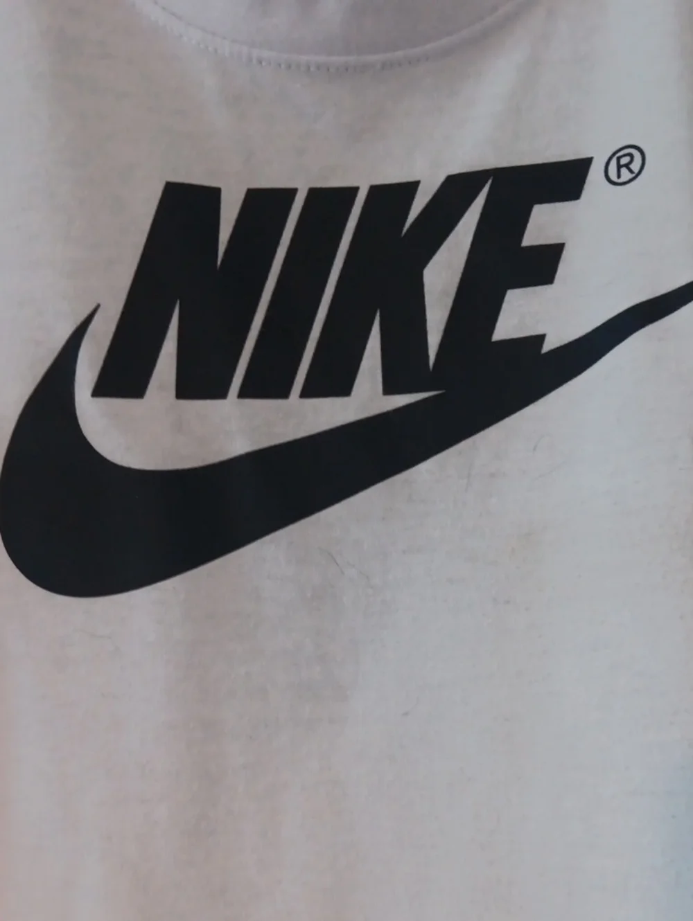 Nike Kids' White Logo Tee
